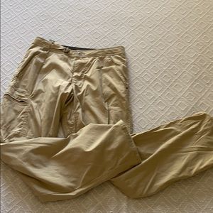 COPY - Prana men’s tan fleece lined soft shell pants